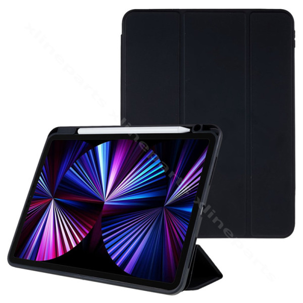Θήκη tablet Τριδιπλωμένη θήκη για μολύβι Apple iPad Pro 11" (2020)/(2021)/(2022) μαύρο
