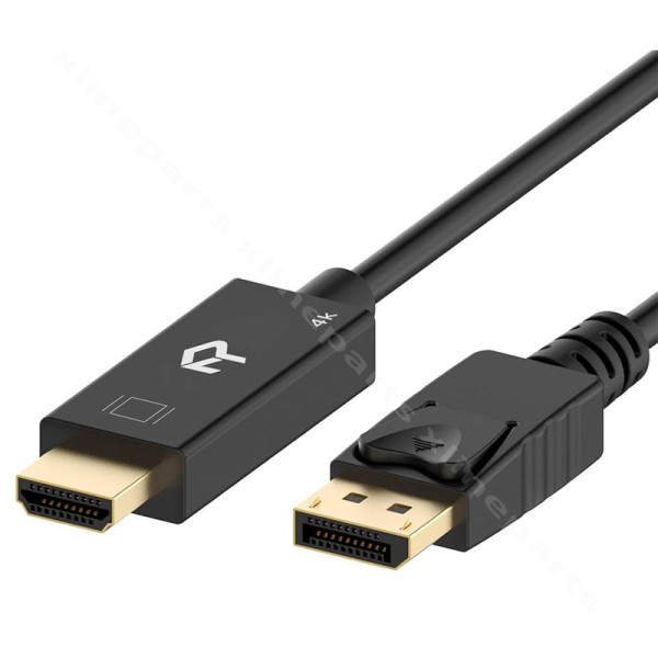 Кабель Display Port (DP) — HDMI 4K x 2K, 1,8 м, черный