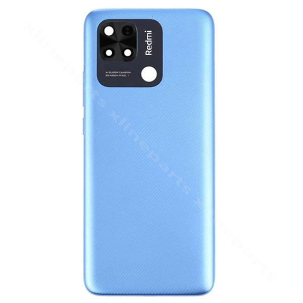 Κάμερα φακού πίσω καλύμματος μπαταρίας Xiaomi Redmi 10C μπλε OEM*