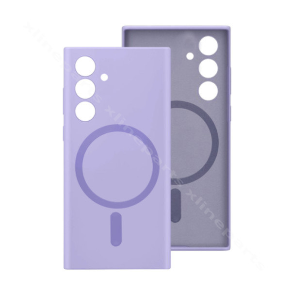 Back Case Silicone Gum Magsafe Samsung S23 FE S711 purple