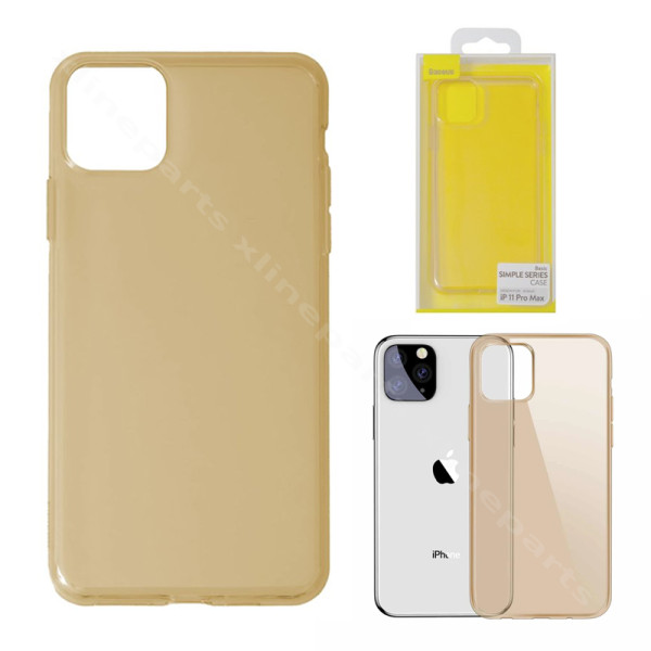 Задний чехол Baseus Airbags Apple iPhone 11 Pro Max прозрачный золотой