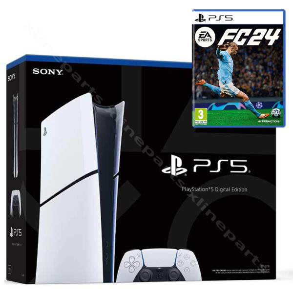 PlayStation 5 Slim 1TB Digital Edition + Game EA Sports FC24