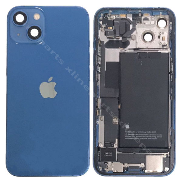 Задняя аккумуляторная и средняя крышка Apple iPhone 13, синий*