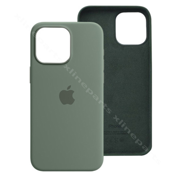 Задний чехол силиконовый Magsafe Apple iPhone 15 Pro Max кипарис (Оригинал)