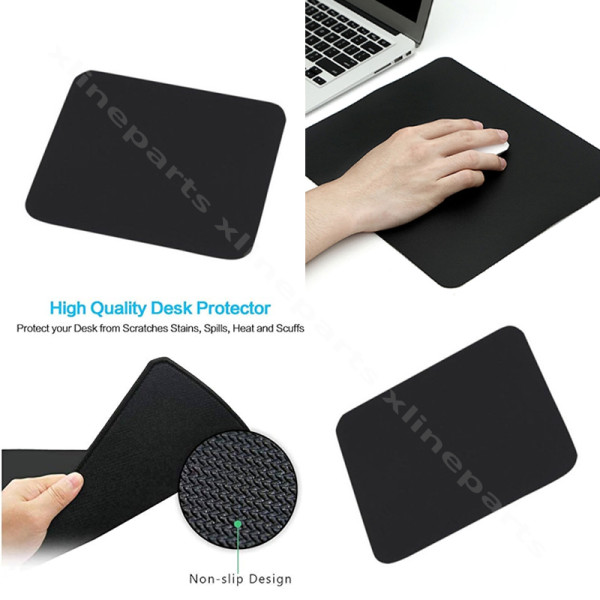 Mouse Pad Ednet 25x22cm black