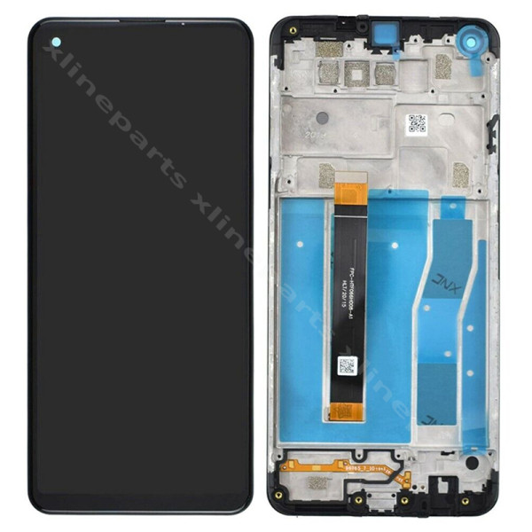 LCD Complete Frame LG K51s titanium OCG