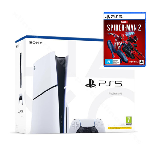 PlayStation 5 Slim 1TB with Disc Drive + Game Marvel's Spiderman 2
