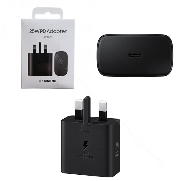 Φορτιστής USB-C Samsung 25W UK μαύρο