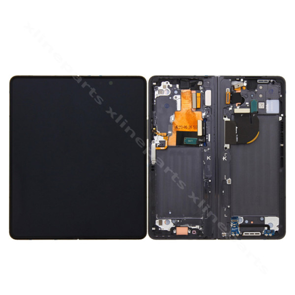 LCD Complete Frame Samsung Z Fold5 F946 Inner black (Original)