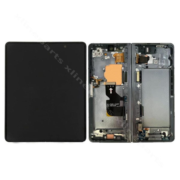 ЖК-дисплей в полной рамке Samsung Z Fold3 F926, внутренний черный (оригинал)