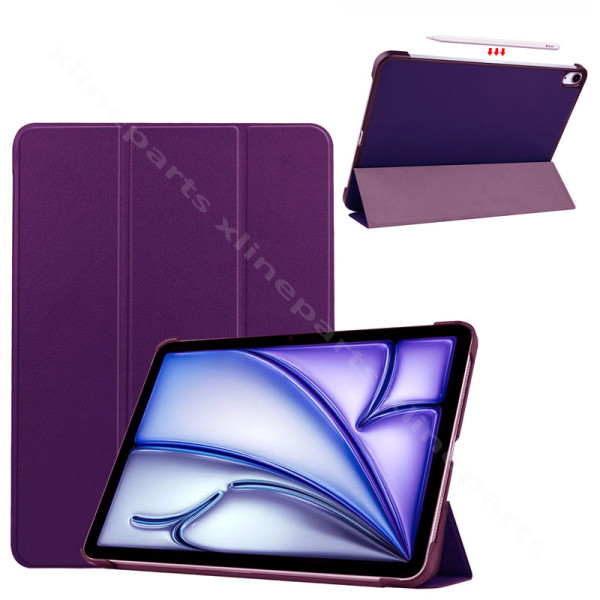 Θήκη tablet Tri-fold Apple iPad Air 13" (2024) μωβ