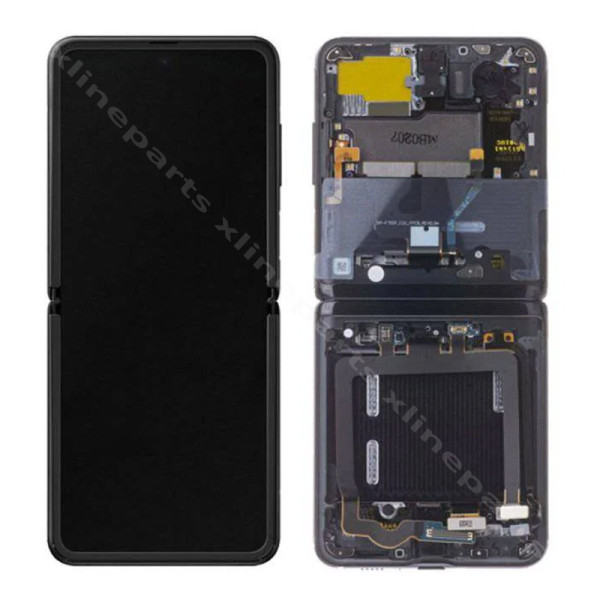 Πλήρες πλαίσιο LCD Samsung Z Flip5 F731 Εσωτερικό μαύρο (Πρωτότυπο)