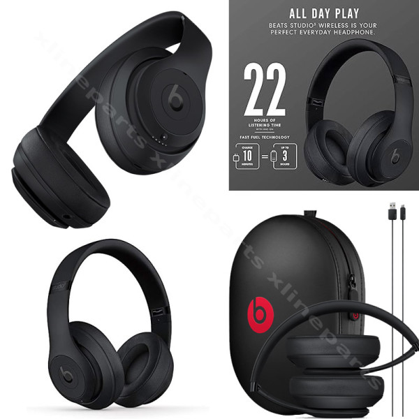 Headphone Beats Studio 3 Wireless μαύρο ματ