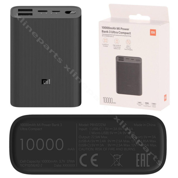 Power Bank Xiaomi 3 Ultra Compact 22.5W 10000mAh black