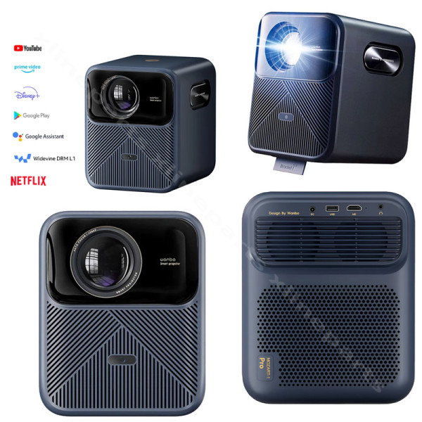 Projector Xiaomi Wanbo Mozart 1 Pro 1080p Android System and Google Assistant dark blue