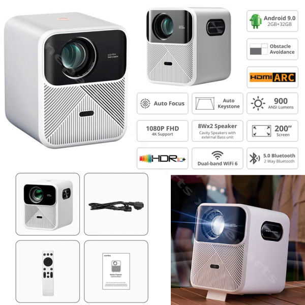 Projector Xiaomi Wanbo Mozart WB81 1080p Android System white