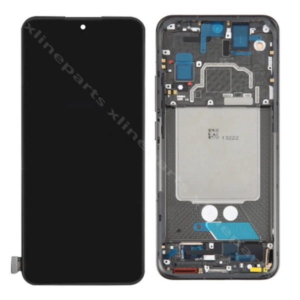 LCD Complete Frame Xiaomi 13 5G black (Original)