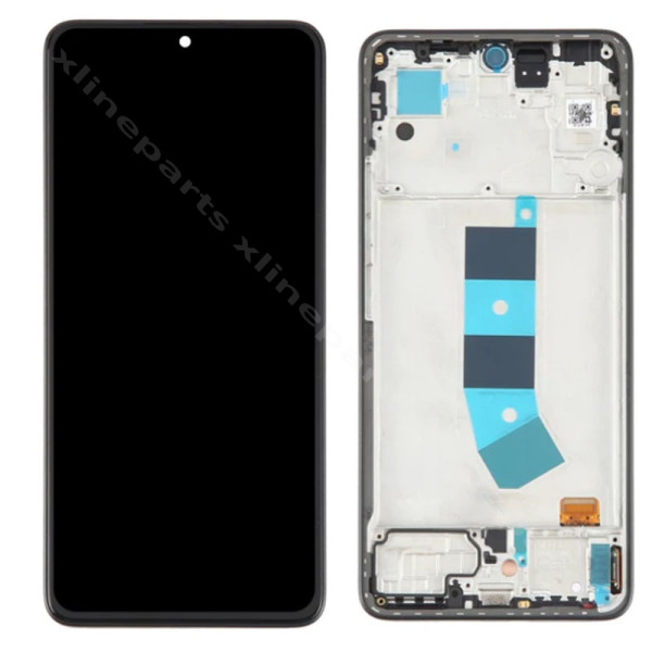 LCD Complete Frame Xiaomi Redmi Note 13 4G black OLED*