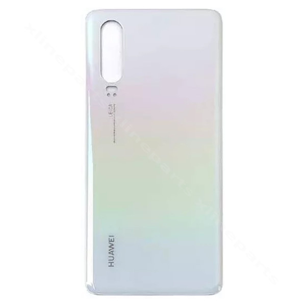 Задняя крышка аккумуляторного отсека Huawei P30 белая