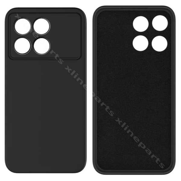 Back Case Silicone Complete Xiaomi Poco F6 Pro black