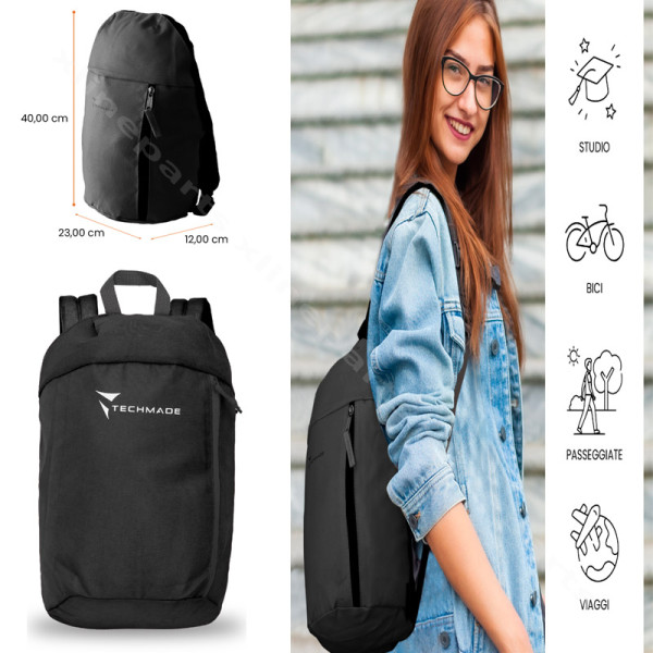 Techmade Young BackPack 10l black