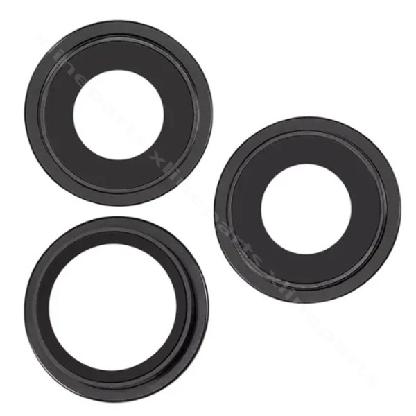 Lens Camera Frame Apple iPhone 15 Pro Max / 15 Pro black (Original)