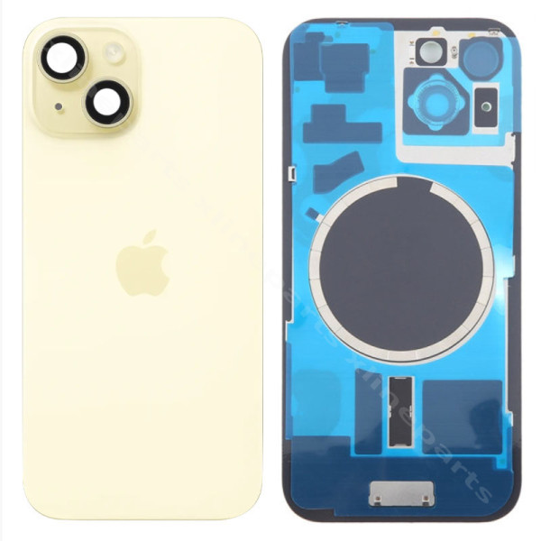 Back Battery Cover Lens Magsafe Apple iPhone 15 Plus yellow