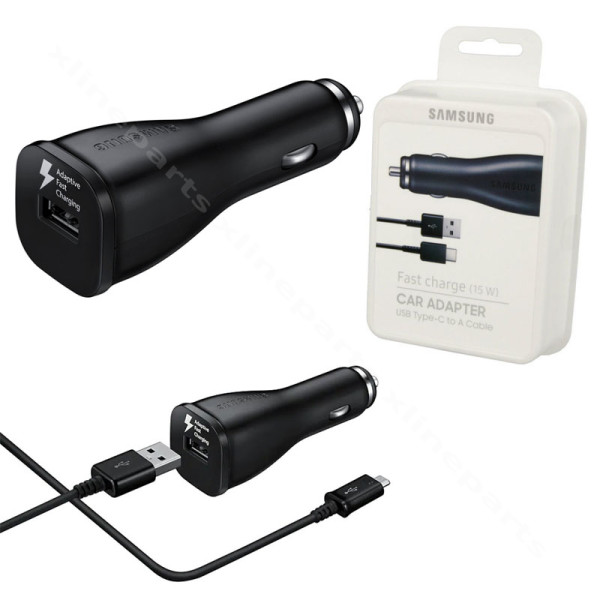 Φορτιστής αυτοκινήτου USB με καλώδιο USB-C Samsung LN915 9V μαύρο