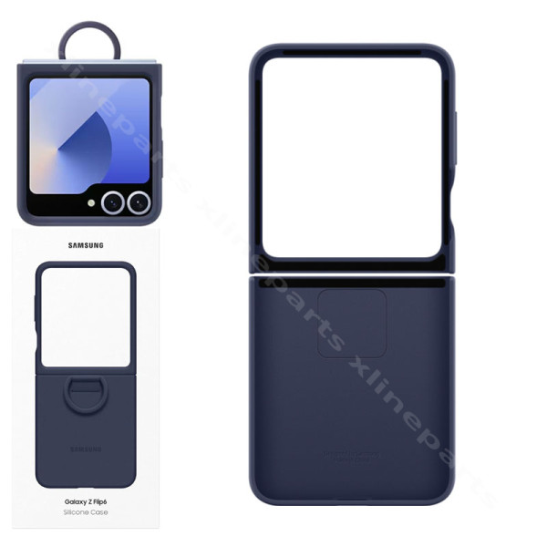 Back Case Silicone Ring Samsung Z Flip6 F741 blue (Original)