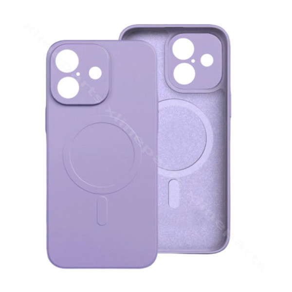 Πίσω θήκη Silicone Gum Magsafe Apple iPhone 16 μωβ