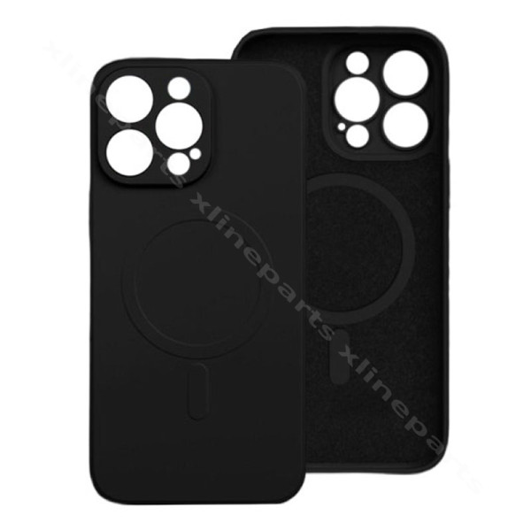 Back Case Silicone Gum Magsafe Apple iPhone 16 Pro black