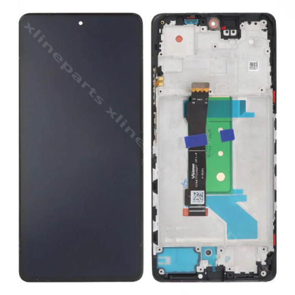 LCD Complete Frame Xiaomi Redmi Note 13 Pro Plus 5G black (Original)