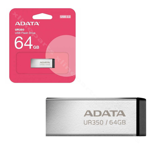 Pen Drive Adata UR350 USB 3.2 64GB silver