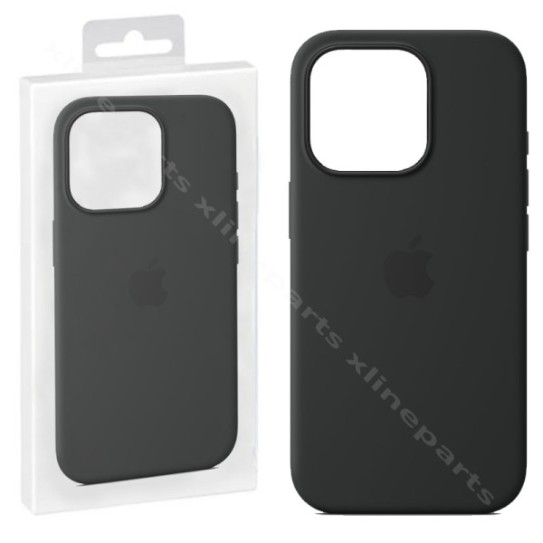 Back Case Silicone Magsafe Apple iPhone 16 Pro Max black (Original)