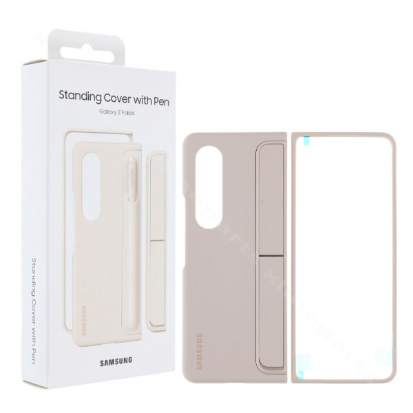 Back Case Standing with S Pen Samsung Z Fold4 F936 sand (Original)