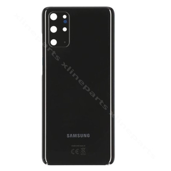 Back Battery Cover Lens Camera Samsung S20 Plus G985 black OEM*