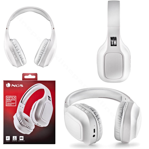 Headphone NGS Artica Wrath Wireless white