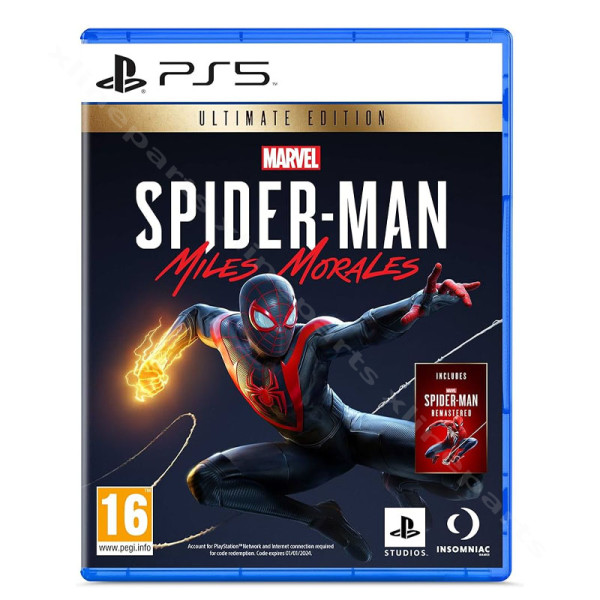 PlayStation 5 Game Marvel's Spiderman Miles Morales Ultimate Edition