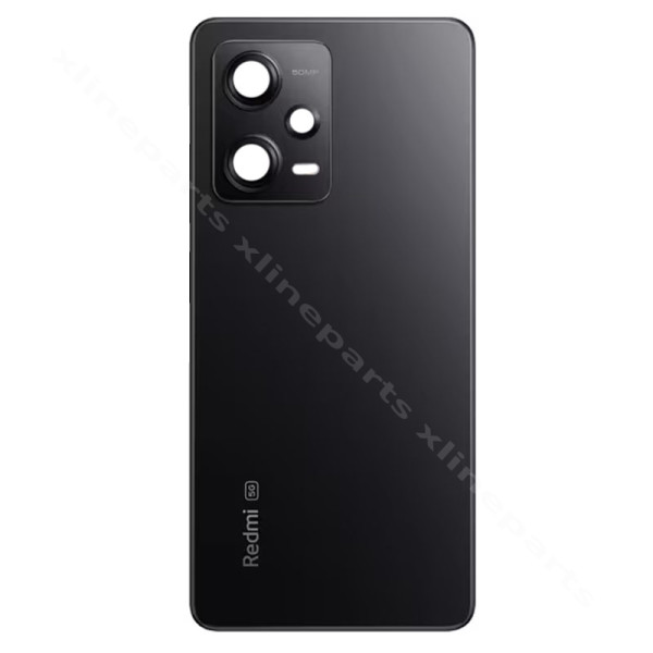 Back Battery Cover Lens Camera Xiaomi Redmi Note 12 Pro 5G black