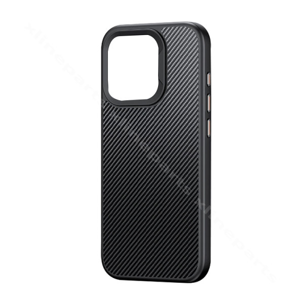 Back Case Magsafe Carbon Fiber Apple iPhone 15 Pro Max black