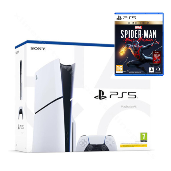 PlayStation 5 Bluray Slim 1TB + Game Marvel's Spiderman Miles Morales Ultimate Edition