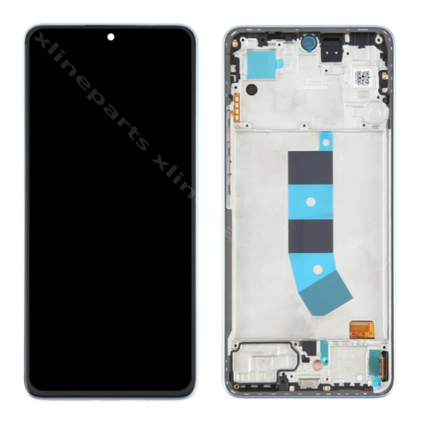 LCD Complete Frame Xiaomi Redmi Note 13 4G blue (Original)