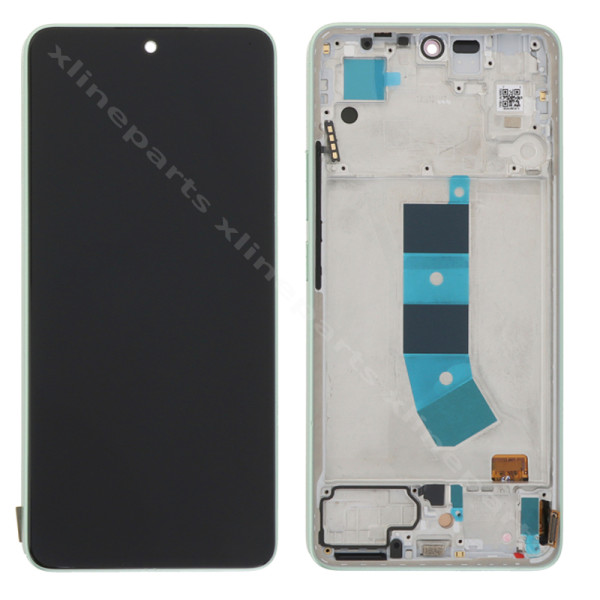 LCD Complete Frame Xiaomi Redmi Note 13 4G green (Original)