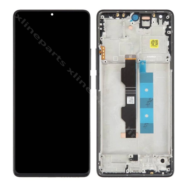 LCD Complete Frame Xiaomi Poco M6 Pro 4G/ Redmi Note 13 Pro 4G black (Original)