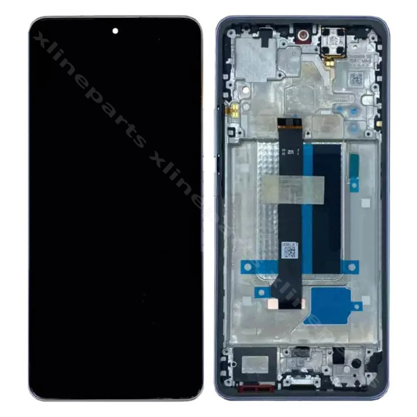 LCD Complete Frame Xiaomi Redmi Note 13 Pro Plus 5G purple (Original)