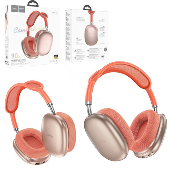 Наушники Hoco W55 Wireless розовые