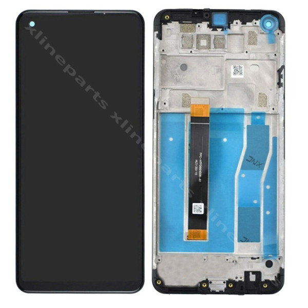 LCD Complete Frame LG K51s titanium OCG*