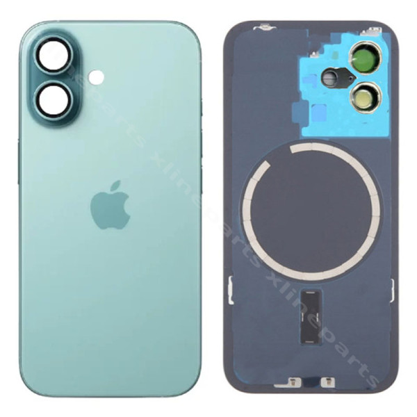 Задняя крышка аккумуляторного отсека Объектив камеры Magsafe Apple iPhone 16 blue OEM