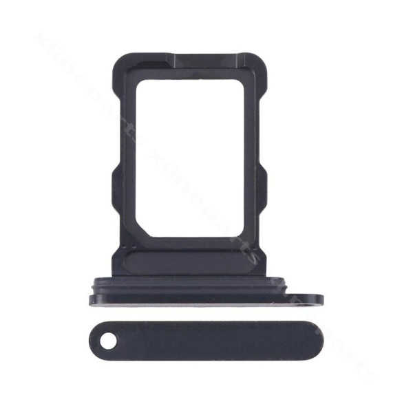 Sim Card Holder Apple iPhone 16 Pro Max black (Original)