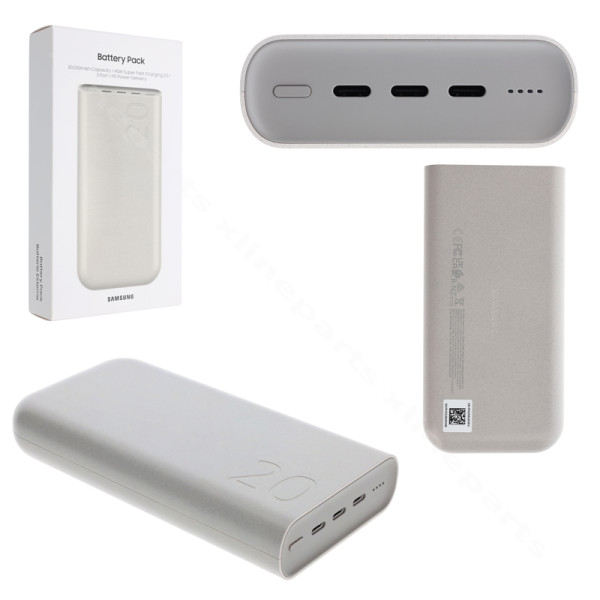 Power Bank Samsung P4520 3xUSB-C 45W 20000mAh beige